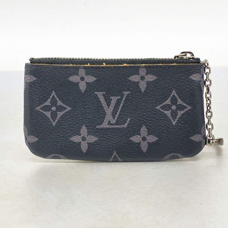 Louis Vuitton Coin Case Monogram Eclipse Reverse Pochette Cles M80905 Gray