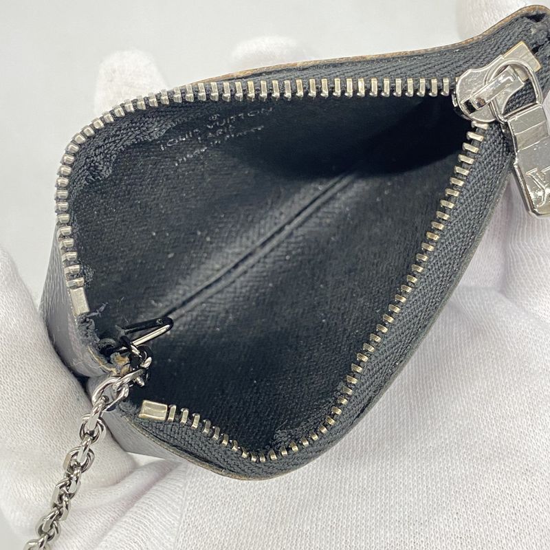 Louis Vuitton Coin Case Monogram Eclipse Reverse Pochette Cles M80905 Gray