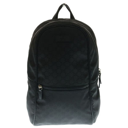 Gucci GG Nylon Backpack Sac Backpack Black 449181 Silver Hardware