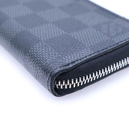 Louis Vuitton Damier Graphite Zippy Coin Case Mini Wallet Black PVC N63076