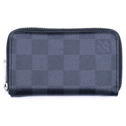 Louis Vuitton Damier Graphite Zippy Coin Case Mini Wallet Black PVC N63076