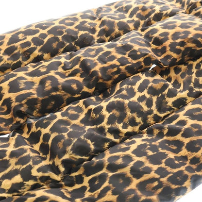 Saint Laurent Paris 21AW Leopard Padded Scarf Black Brown 668606 3yh68