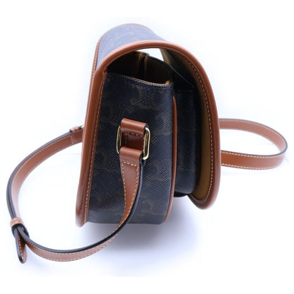 Celine Triomphe Folco Medium Bag Shoulder Bag Brown