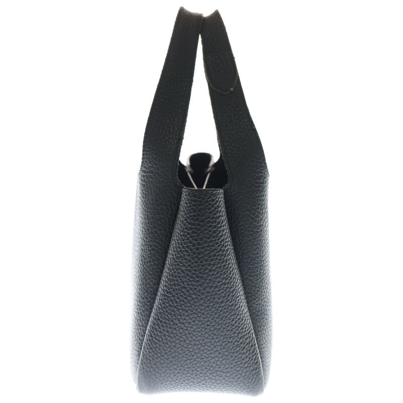 Prada Vittero Dino Handbag Mini Bag Black Leather 1ba349 Silver Hardware