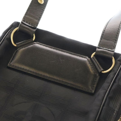 Chanel New Travel Line Shoulder Pochette Shoulder Bag Mini Bag Black Nylon