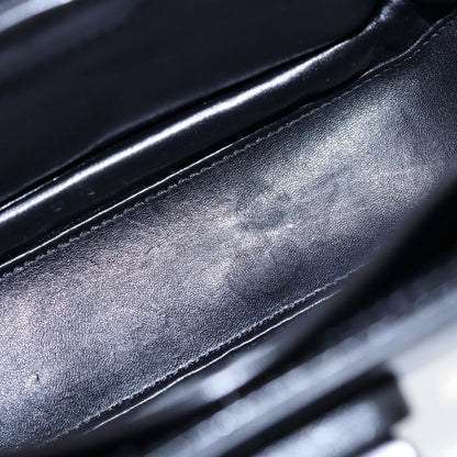 Gucci Bamboo 1947 Small Top Handle Handbag Black Leather 675797 Black Hardware