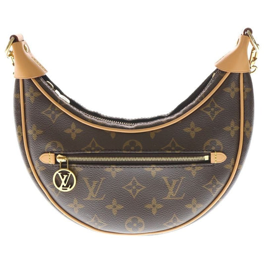 Louis Vuitton Monogram Loop Shoulder Bag Mini Bag Brown Leather X PVC M81098