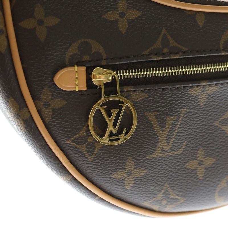 Louis Vuitton Monogram Loop Shoulder Bag Mini Bag Brown Leather X PVC M81098