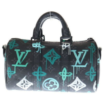 Louis Vuitton Monogram Eclipse Graffiti Keepall Bandoliere 25 2WAY Bag Mini