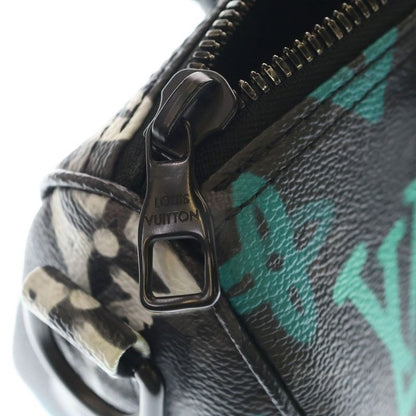 Louis Vuitton Monogram Eclipse Graffiti Keepall Bandoliere 25 2WAY Bag Mini