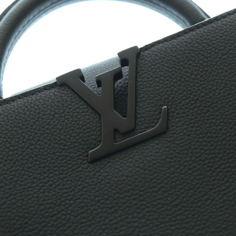 Louis Vuitton Capucines MINI EW 2WAY Bag Handbag Mini Bag Shoulder Bag Black