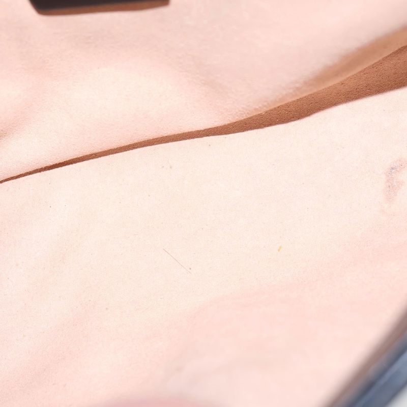 Gucci GG Marmont Chain Shoulder Bag Black Leather 443497 Gold Hardware