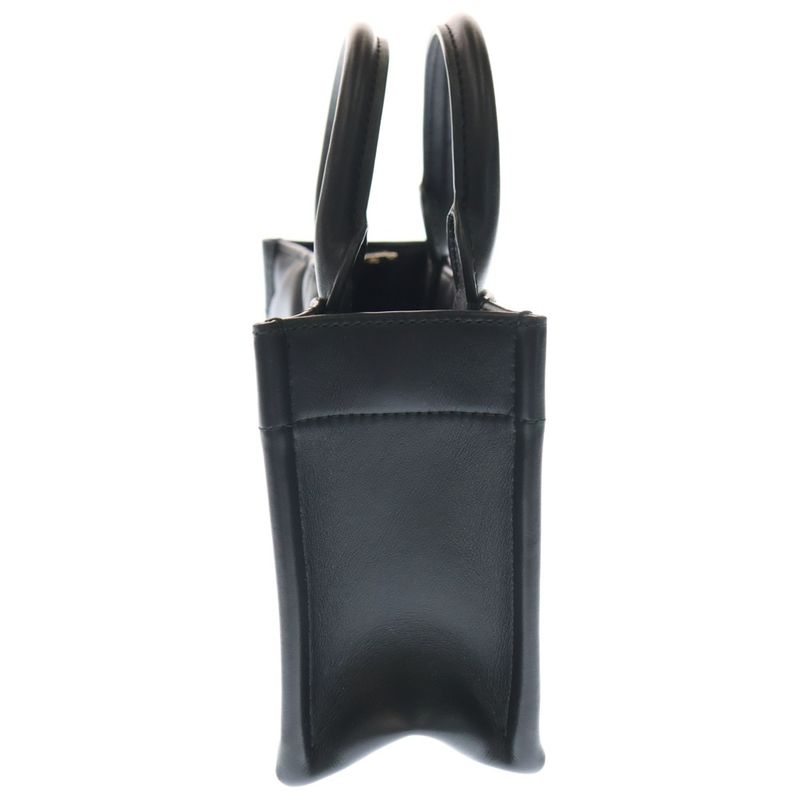 Christian Dior Book Tote Mini Micro Cannage 2WAY Bag Shoulder Bag Handbag Black