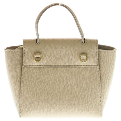 Celine Belt Bag Pico 2WAY Handbag Shoulder Bag Mini Bag Beige Leather Gold