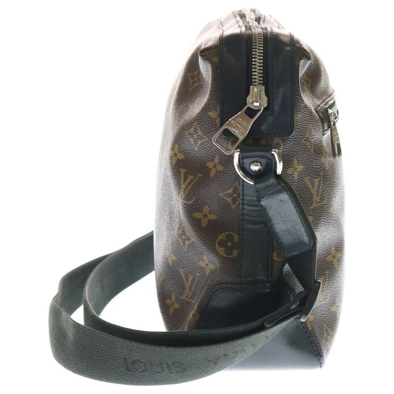 Louis Vuitton Monogram Macassar Torres Shoulder Bag Brown And Black Pvcleather