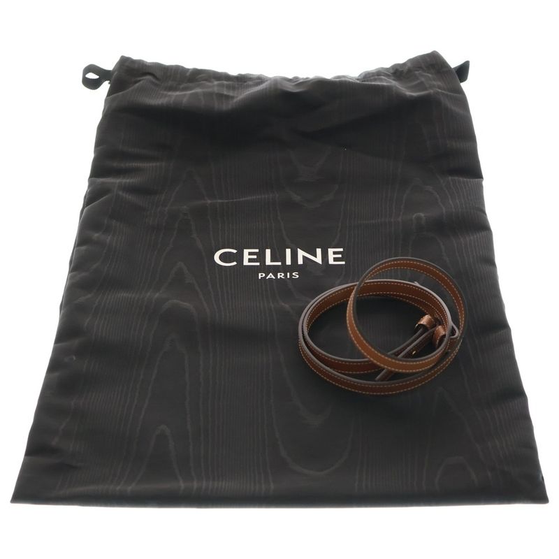 Celine Triomphe Macadam Pattern Vertical Cabas 2WAY Bag Shoulder Bag Handbag