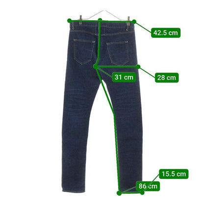 Saint Laurent Paris Skinny Denim Pamts Skinny Denim Pants Indigo D02 M Sk-lw