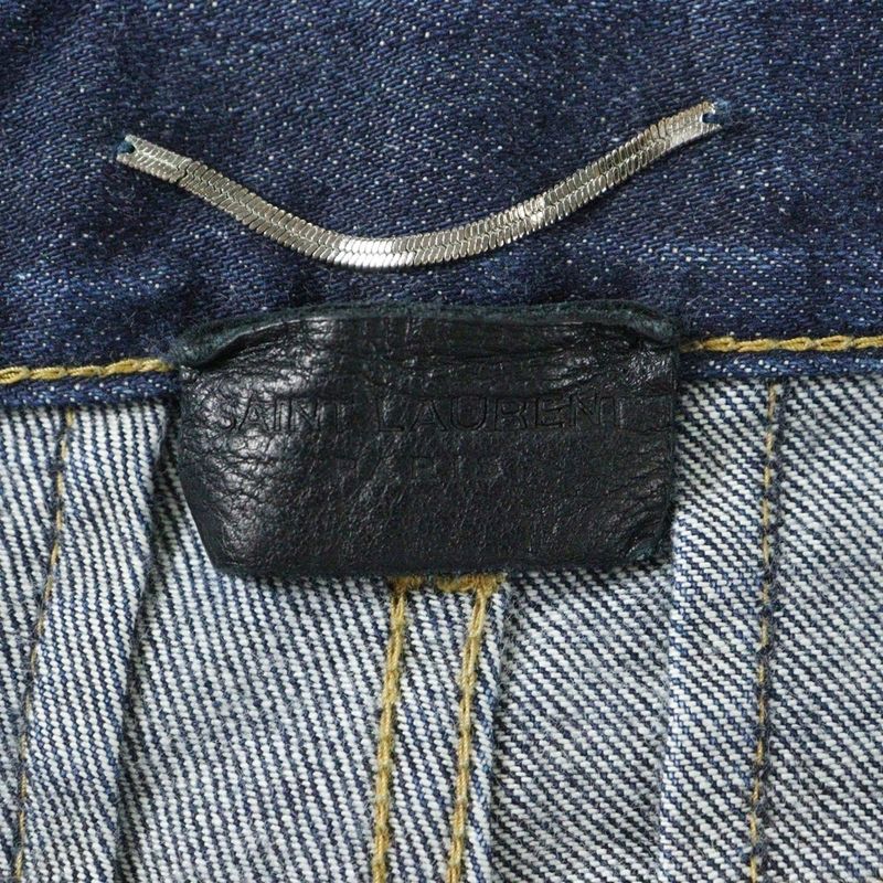 Saint Laurent Paris Skinny Denim Pamts Skinny Denim Pants Indigo D02 M Sk-lw