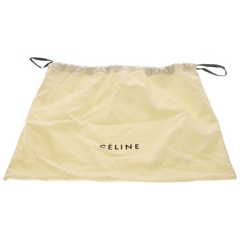 Celine Trifold Tote Handbag Wine Red Bordeaux Leather Gold Hardware