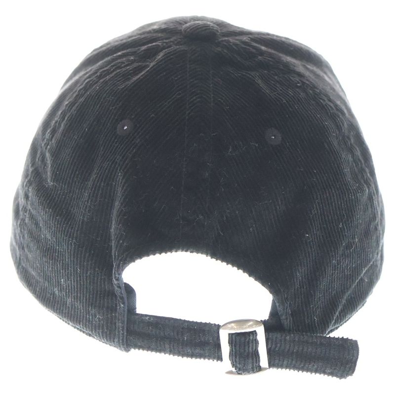 Celine Triomphe Embroidered Cordelloy Cap Black
