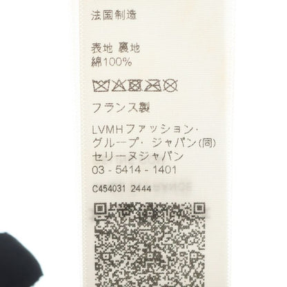 Celine Triomphe Embroidered Cordelloy Cap Black