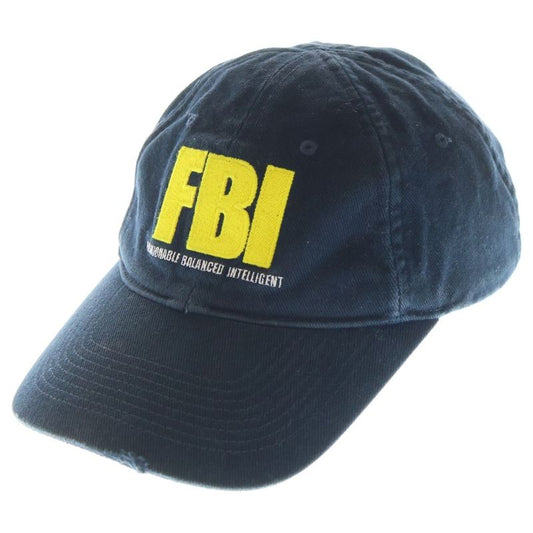 Balenciaga FBI Logo Baseball Cap Navy