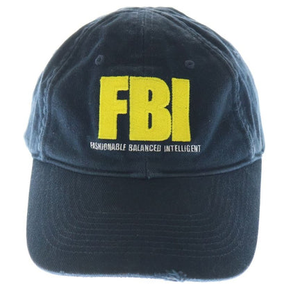 Balenciaga FBI Logo Baseball Cap Navy