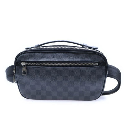 Louis Vuitton Damier Graphite Ambler Body Bag Waist Bag Shoulder Bag Black