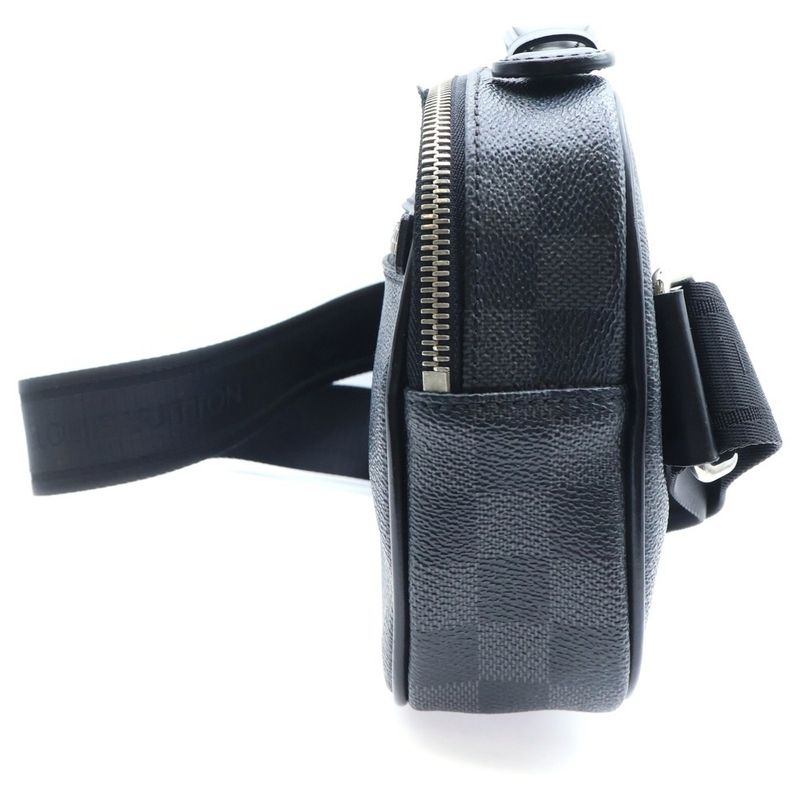 Louis Vuitton Damier Graphite Ambler Body Bag Waist Bag Shoulder Bag Black