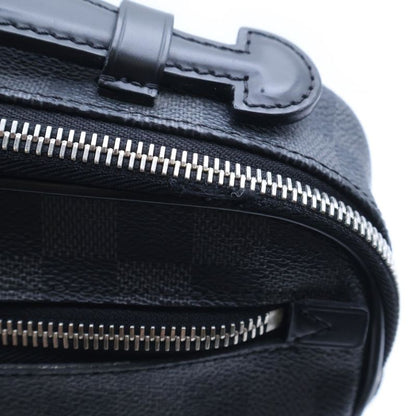 Louis Vuitton Damier Graphite Ambler Body Bag Waist Bag Shoulder Bag Black