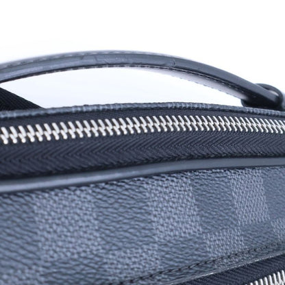 Louis Vuitton Damier Graphite Ambler Body Bag Waist Bag Shoulder Bag Black