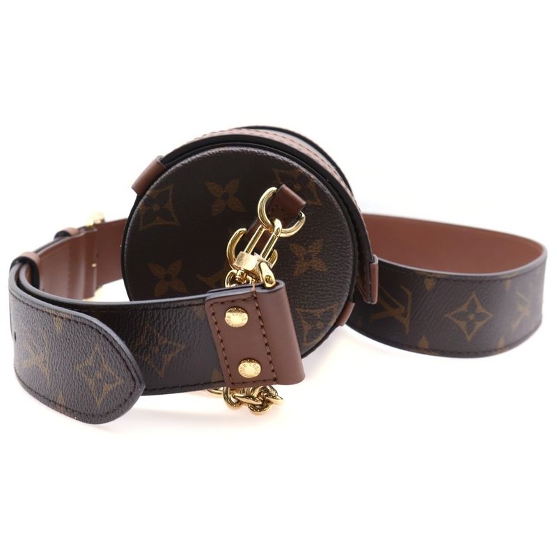 Louis Vuitton Monogram Papillon Trunk Shoulder Bag Chain Bag Mini Bag Brown