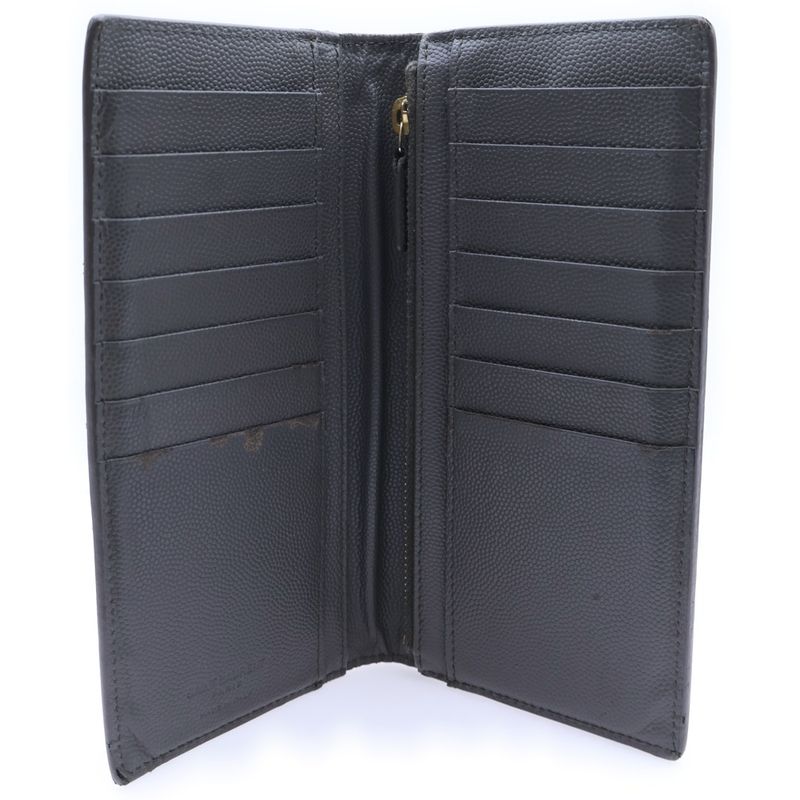 Saint Laurent Paris Organizer Leather Long Fold Wallet Ysl-315866 Long Wallet