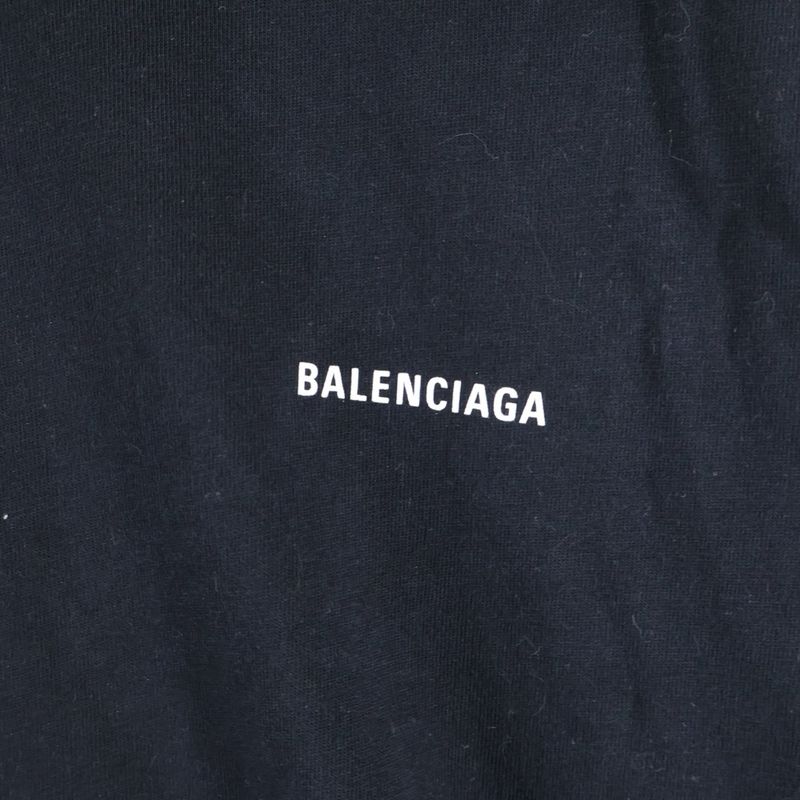 Balenciaga Front Logo Print Short-sleeved T-shirt Cut And Sewn 613968-tyk28