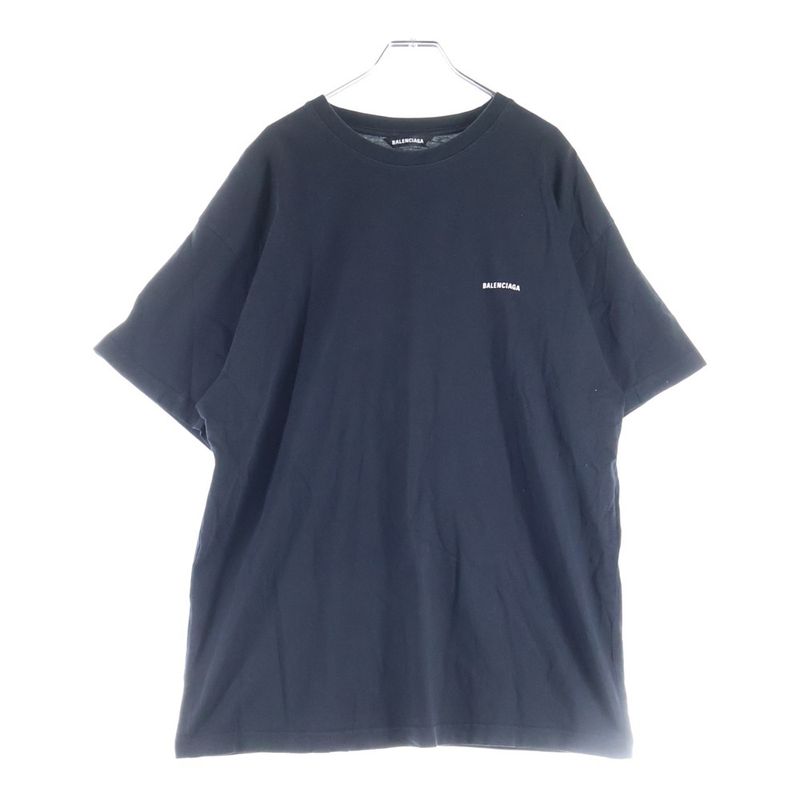 Balenciaga Front Logo Print Short-sleeved T-shirt Cut And Sewn 613968-tyk28