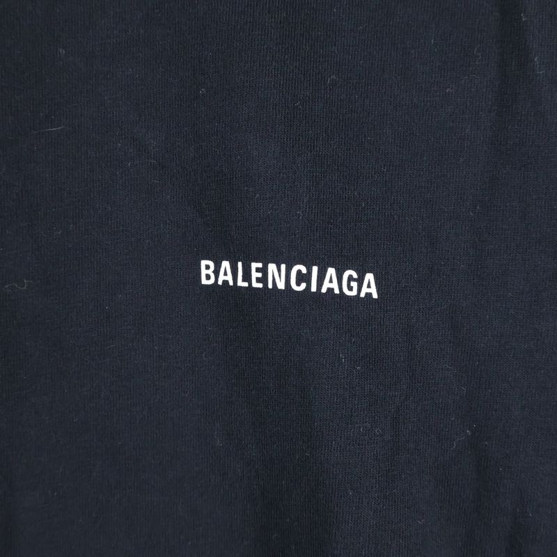 Balenciaga Front Logo Print Short-sleeved T-shirt Cut And Sewn 613968-tyk28