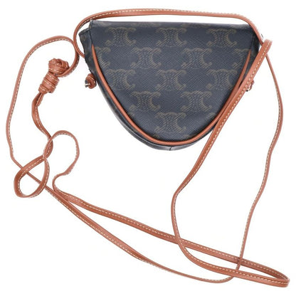 Celine Mini Triomphe Shoulder Bag Pochette Brown 10i192dm5