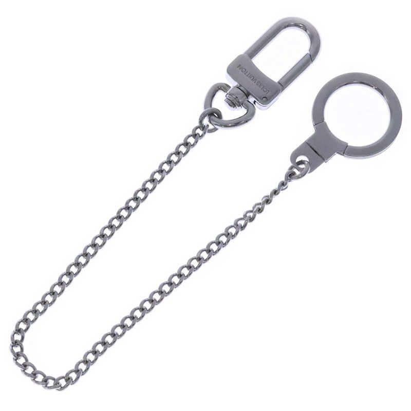 Louis Vuitton Chenne Ano Cles Key Ring Wallet Chain Silver M58035