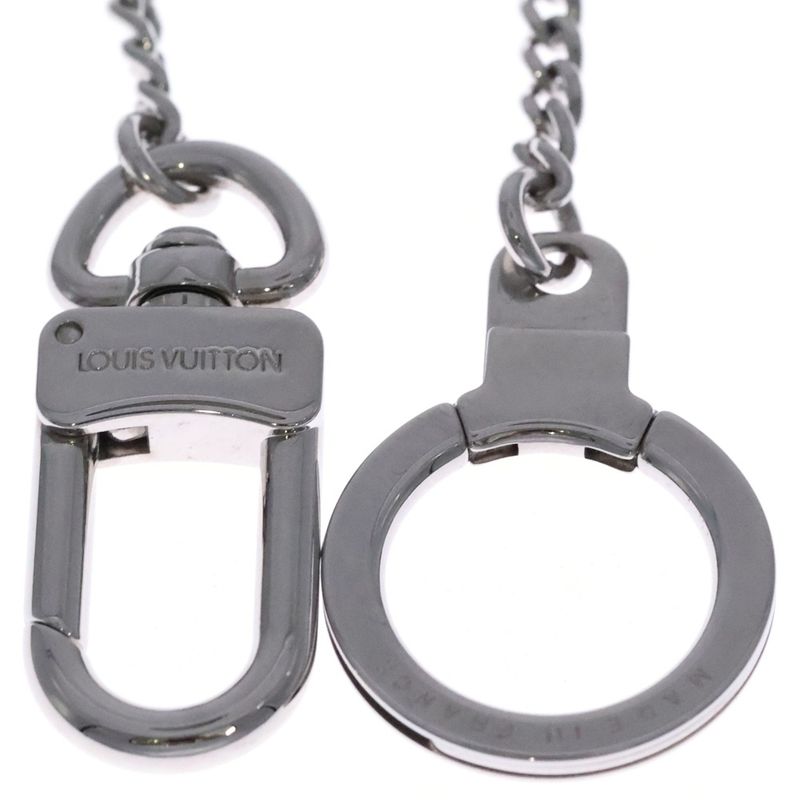 Louis Vuitton Chenne Ano Cles Key Ring Wallet Chain Silver M58035