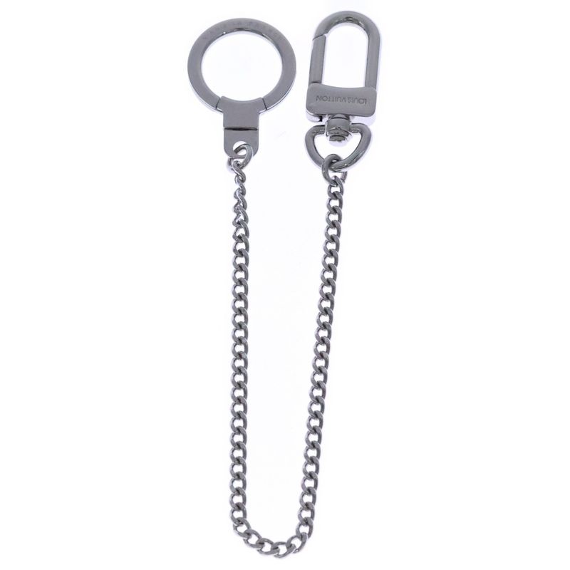 Louis Vuitton Chenne Ano Cles Key Ring Wallet Chain Silver M58035