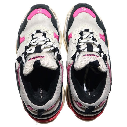 Balenciaga Triple S Triple S Lace-up Low Cut Sneakers 524039 White Black Pink