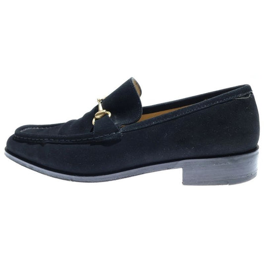 Gucci Horsebit Square Toe Suede Low Cut Sneakers Black