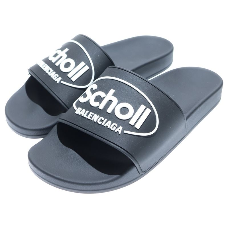 Balenciaga School Pool Sandal Rubber Sandal Black