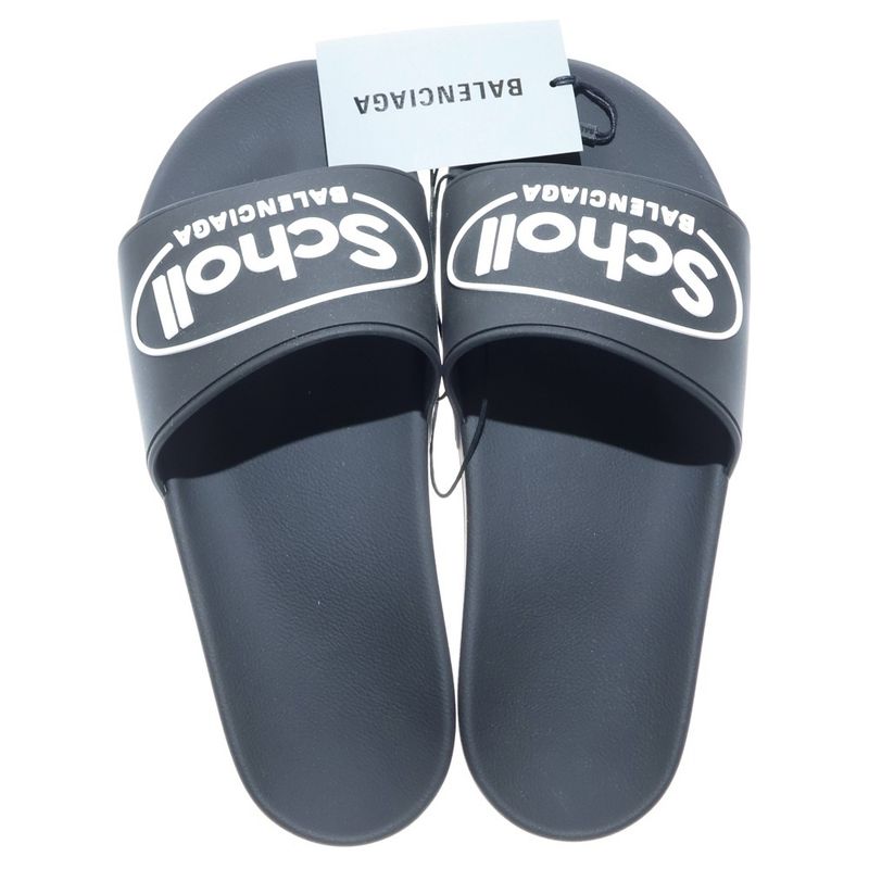 Balenciaga School Pool Sandal Rubber Sandal Black
