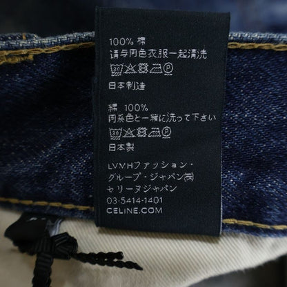Celine Blue Washed Lou Jeans Straight Denim Pants Indigo 1AB7 930F