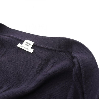 Hermes Cardigan H Logo Wool Cardigan Women Used B
