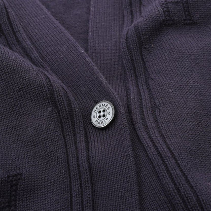 Hermes Cardigan H Logo Wool Cardigan Women Used B