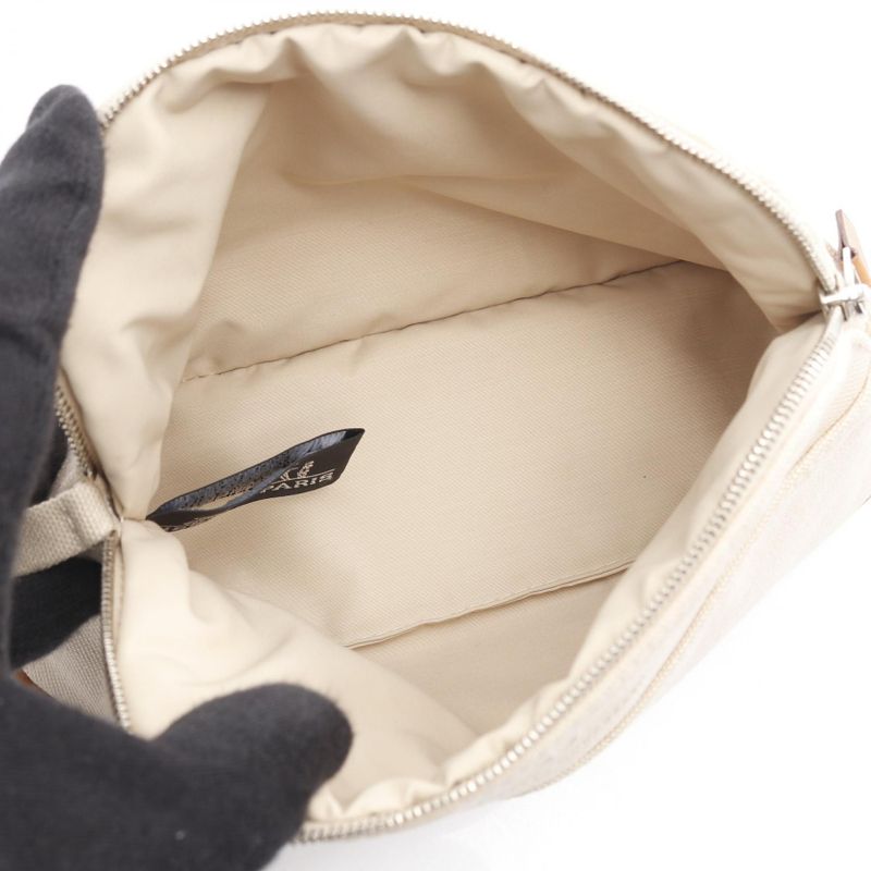 Hermes Pouch Bolide Pouch 20 Natural Canvas Leather Bolide Pouch Mini Natural