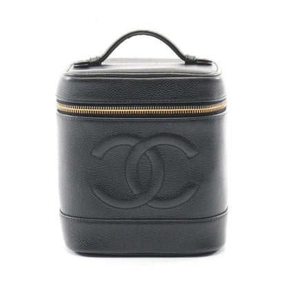 Chanel Handbag Coco Mark Black Caviar Skin (grained Calf) Coco Mark Vertical