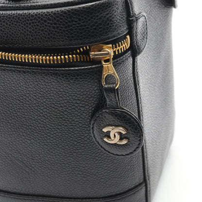 Chanel Handbag Coco Mark Black Caviar Skin (grained Calf) Coco Mark Vertical